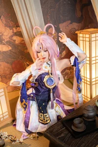 Stunning Fu Xuan Cosplay by PoppaChan: High-Quality Honkai: Star Rail Master Diviner Photography and Video Collection (62P - 12V)-13