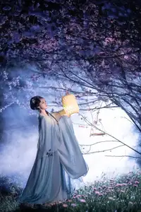 Discover the Ethereal Beauty of Qi Ni Si Mao in YiTuYu Vol.8623: An Asian Muse by Lantern Light-17