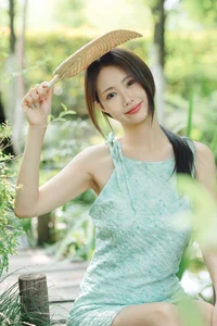 Sun-Kissed Mint Summer Aesthetics: Ka Bi for YiTuYu Art Language Vol.9302 Portrait Collection-15