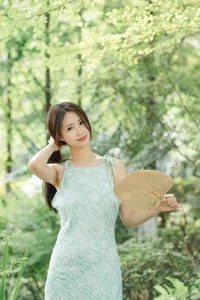 Sun-Kissed Mint Summer Aesthetics: Ka Bi for YiTuYu Art Language Vol.9302 Portrait Collection-10