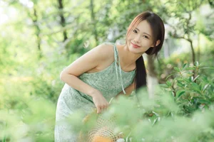 Sun-Kissed Mint Summer Aesthetics: Ka Bi for YiTuYu Art Language Vol.9302 Portrait Collection-13