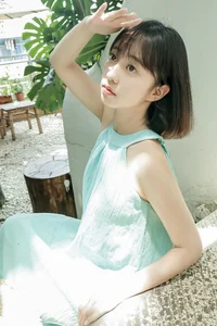 Aesthetic Summer Art Photography: YiTuYu Art Language Vol.9201 Featuring Model Wo Shi Yi Ke Sheng Dan Shu - Fresh Mint Portraits Collection-0