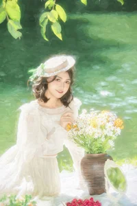 Chic French Picnic Aesthetics: YiTuYu Art Language Vol.9307 Featuring Model A Xi in a Sunny Afternoon Outdoor Lifestyle Photoshoot-3