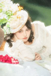 Chic French Picnic Aesthetics: YiTuYu Art Language Vol.9307 Featuring Model A Xi in a Sunny Afternoon Outdoor Lifestyle Photoshoot-4