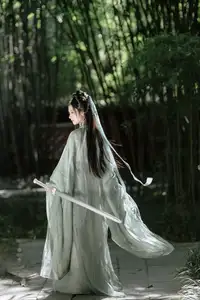 Yi Zhi Mu Yao Yao: Elegant Swordswoman in Bamboo Forest - YiTuYu Vol.8559 Art Language-0