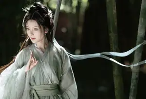 Yi Zhi Mu Yao Yao: Elegant Swordswoman in Bamboo Forest - YiTuYu Vol.8559 Art Language-4
