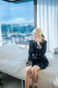 Stunning Japanese School Uniform Cosplay by Haruka: Elegant Seifuku Fashion and Student Style Portrait Photography Collection-14