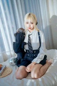 Stunning Japanese School Uniform Cosplay by Haruka: Elegant Seifuku Fashion and Student Style Portrait Photography Collection-1
