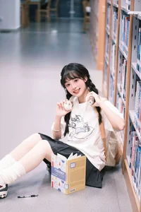 The Sweet Library Aesthetic of Xia Yu Xiao Nian - YiTuYu Vol.8898-11