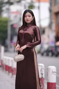 Elegant Modern Ao Dai Beauty Captivates on City Streets | Graceful & Alluring 1000025274-18