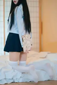 Charming Schoolgirl in Uniform: A Glimpse into Summer Reverie-30