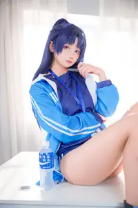 Discover the Alluring Charm of Coser Xi Huan Ai Li Ma in Yuuka's Gymnastics Outfit (56P)-15