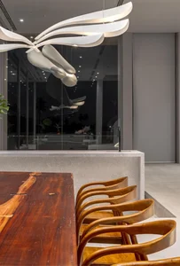 Stunning Riverside Minimalist Villa in Nakhon Pathom, Thailand: A Modern Architectural Masterpiece Designed for Golden Hour Sunsets and Serene Slow Living.-14