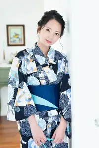 Miho Machiyama: Elegant Charm in Azure Blue Outfit - Idolpost Part02-6