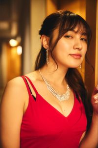 JP Yui Kojina Captivating in Red Dress SPA Digital Photo Book Japanese Girls Elegance-17
