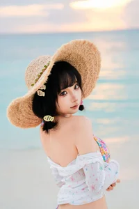 Pure Coastal Beauty with Coser Chunmomo Selfie Series-41