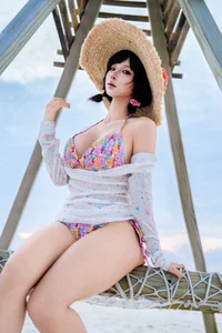 Pure Coastal Beauty with Coser Chunmomo Selfie Series-32