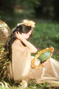 Elegant Portrait Photography Collection: YiTuYu Art Language Vol.9338 featuring Model Xiao Zi – Artistic Light and Shadow Study for Visual Inspiration-3