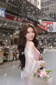 Charming Asian Beauty in a Vibrant Vietnamese Traditional Market-14