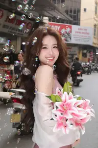 Charming Asian Beauty in a Vibrant Vietnamese Traditional Market-10