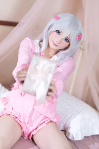 Soft Morning Glow: Aesthetic Sagiri Izumi Pajama Cosplay by Shi San Bu Shi Shi W-1