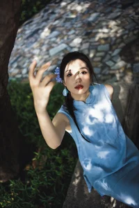 Artistic Portrait Photography by YiTuYu Art Language Vol.9372 featuring Model Zai Lai Wan Su Rou: A Study in Light and Shadow-8