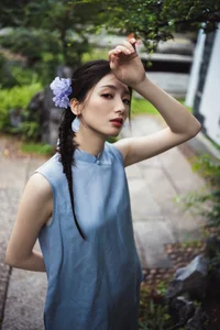 Artistic Portrait Photography by YiTuYu Art Language Vol.9372 featuring Model Zai Lai Wan Su Rou: A Study in Light and Shadow-0