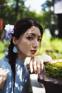 Artistic Portrait Photography by YiTuYu Art Language Vol.9372 featuring Model Zai Lai Wan Su Rou: A Study in Light and Shadow-12