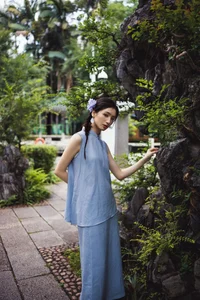 Artistic Portrait Photography by YiTuYu Art Language Vol.9372 featuring Model Zai Lai Wan Su Rou: A Study in Light and Shadow-17