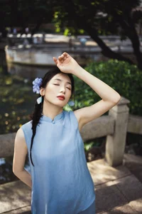 Artistic Portrait Photography by YiTuYu Art Language Vol.9372 featuring Model Zai Lai Wan Su Rou: A Study in Light and Shadow-1