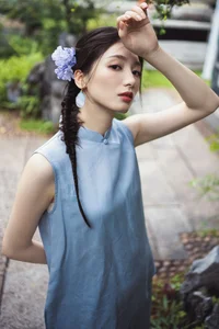 Artistic Portrait Photography by YiTuYu Art Language Vol.9372 featuring Model Zai Lai Wan Su Rou: A Study in Light and Shadow-3