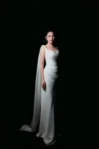 Ethereal elegance in white: A cinematic portrait-5