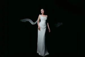 Ethereal elegance in white: A cinematic portrait-2