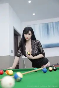 Li Gin En Irene's Alluring Charm on the Billiard Table: XiuRen No.10572 Style-2