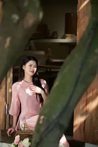 Elegant Vietnamese Beauty: Discovering a Girl's Grace in Gentle Sunlight-0