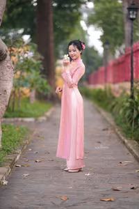 VGU No.153: Enchanting Traditional Vietnamese Ao Dai Beauty and Grace-0