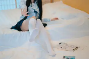 Charming Schoolgirl in Uniform: A Glimpse into Summer Reverie-33