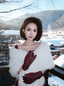 Chu Mac Thuy Quynh flaunts alluring bare back, defying cold amidst pristine snow-8