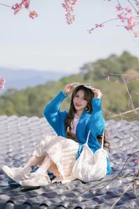 Dreamy muse amidst the blooming cherry blossoms in Da Lat-9