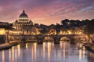 Discover St. Peter's Basilica Vatican: A magnificent Renaissance architectural icon under night lights-0