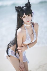 Captivating Azur Lane Atago Cosplay by Masaki Ya Qi on the Beach-2