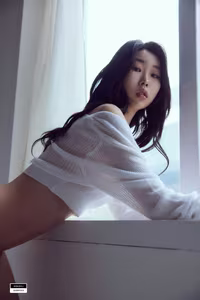 LE LEBE-140 Xiu (66P): Elegant Beauty on White Stairs, Captivating Allure-10