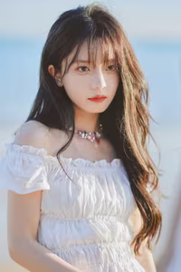 Enndme's Gentle Grace in White Dress by the Sea - YiTuYu Art Language Vol.8279-3