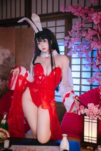 Stunning Azur Lane Oyama Bunny Girl Cosplay by Ri Nai Jiao: Exclusive 47P High-Definition Image Collection for Anime and Gaming Fans-12