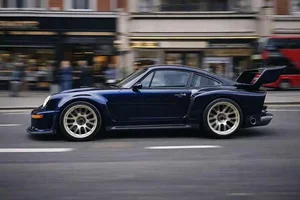 Singer Vehicle Design Porsche 911 "Sorcerer": A 700HP Fantasia Blue Masterpiece Reimagining the Classic 964 Generation for Ultimate Performance.-11