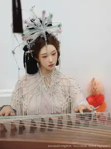 XiuRen No.10736: Li Shuang Er's Ancient Charm & Mesmerizing Guzheng Melody-3