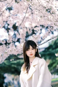 Spring Muse: Elegant Minimalism Amidst the Ethereal Cherry Blossom Bloom-6
