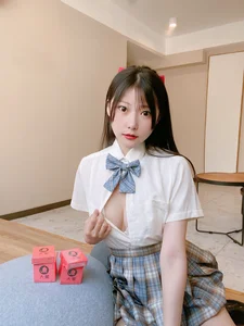 Stunning JK Uniform Plaid Skirt Aesthetic with Xiang Cao Miao Lu Lu - Elephant JK Series-3