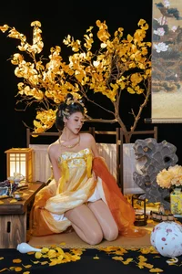 Elegant Golden Moon Cosplay: Nai Xi Jiang Nice in Traditional Chinese Inspired Fantasy Photo Series (91P)-22