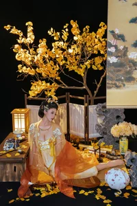 Elegant Golden Moon Cosplay: Nai Xi Jiang Nice in Traditional Chinese Inspired Fantasy Photo Series (91P)-1